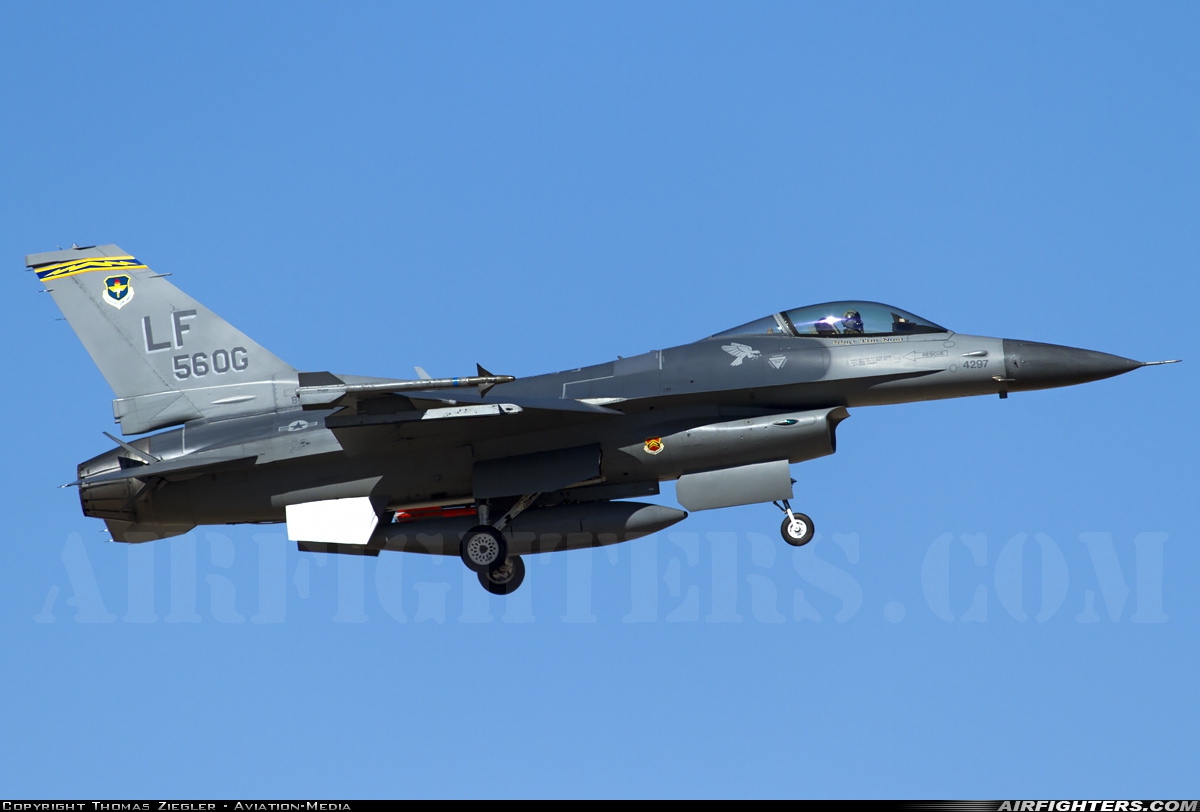 USA - Air Force General Dynamics F-16C Fighting Falcon 84-1297 at Glendale (Phoenix) - Luke AFB (LUF / KLUF), USA