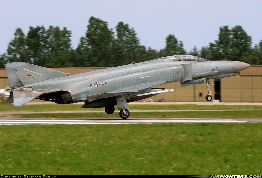 Germany - Air Force McDonnell Douglas F-4F Phantom II 38+54 at Wittmundhafen (Wittmund) (ETNT), Germany