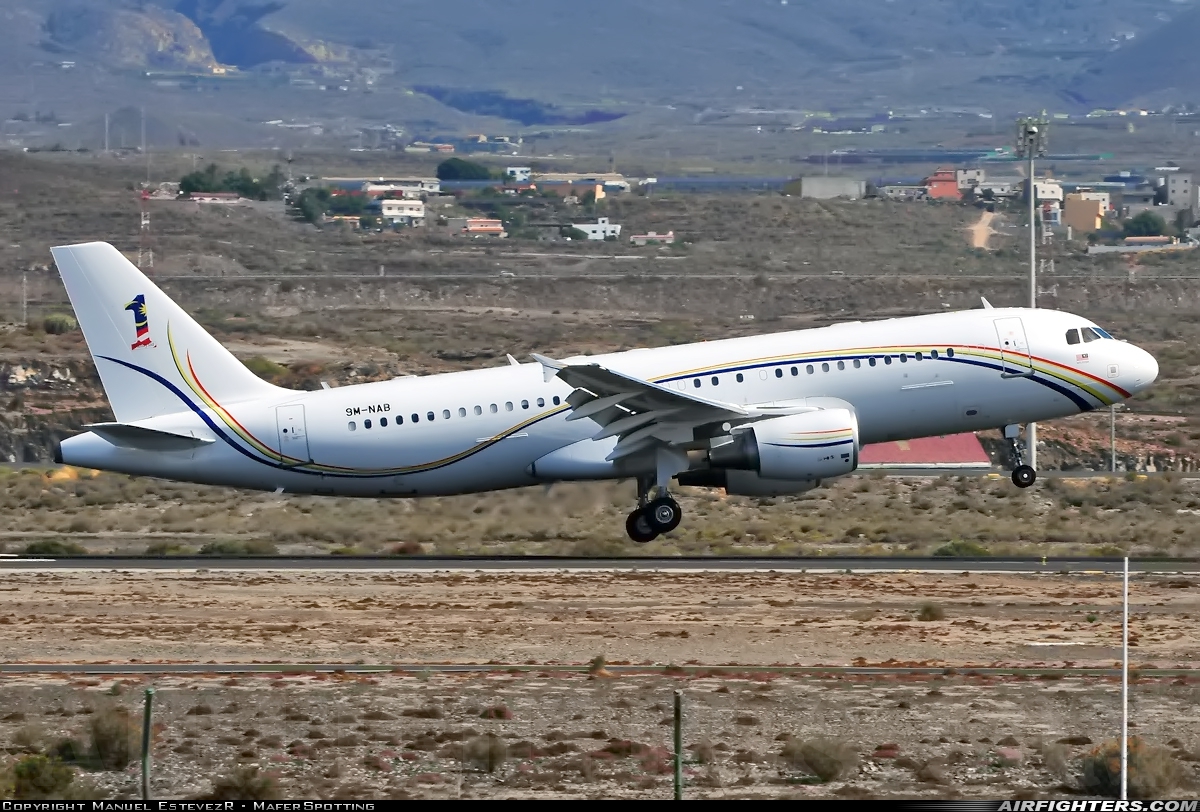 Malaysia - Government Airbus A320-214 9M-NAB at Tenerife Sur - Reina Sofia (TFS / GCTS), Spain