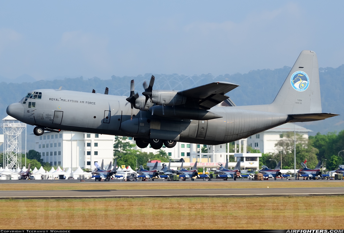 Malaysia - Air Force Lockheed C-130H-30 Hercules (L-382) M30-15 at Pulau Langkawi - Int. (LGK / WMKL), Malaysia
