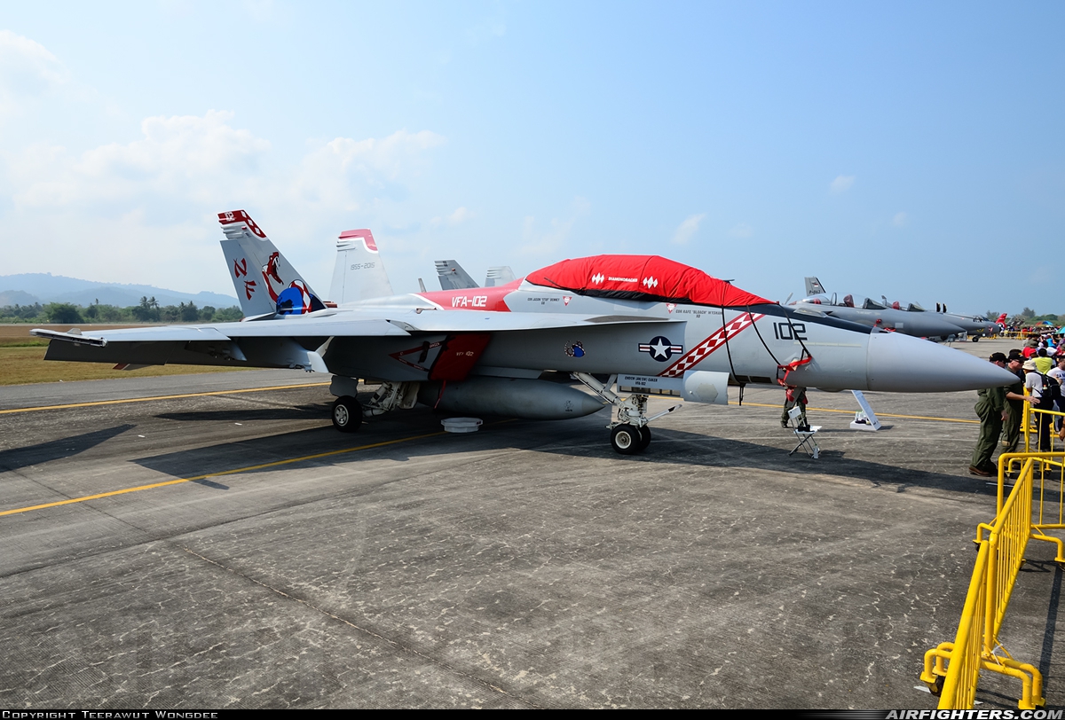 USA - Navy Boeing F/A-18F Super Hornet 166917 at Pulau Langkawi - Int. (LGK / WMKL), Malaysia