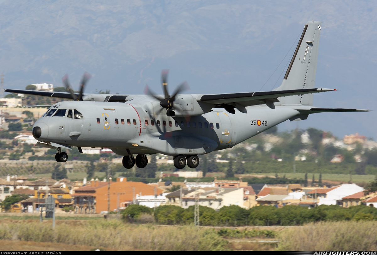 Spain - Air Force CASA C-295M T.21-04 at Malaga (AGP / LEMG), Spain
