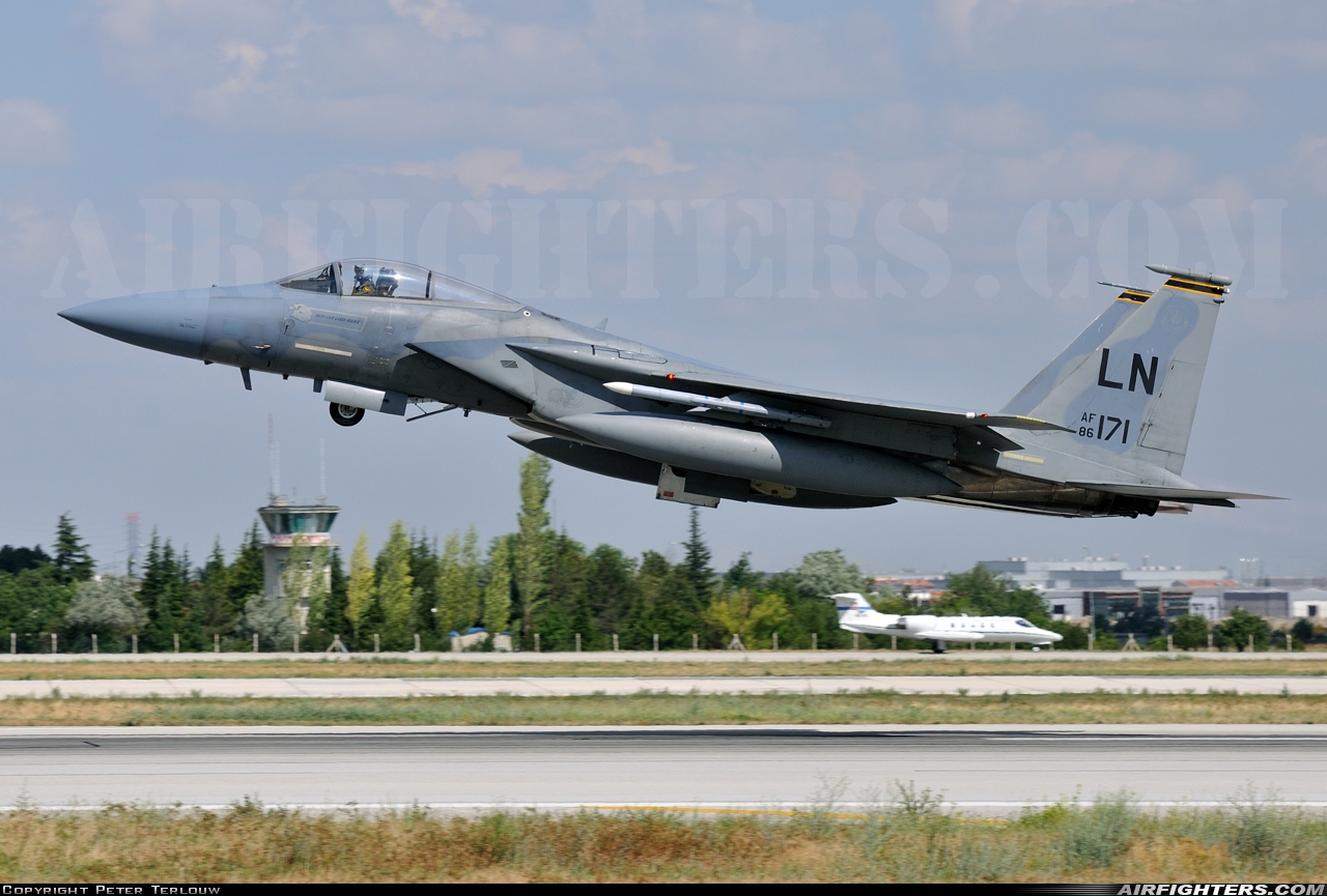 USA - Air Force McDonnell Douglas F-15C Eagle 86-0171 at Konya (KYA / LTAN), Türkiye