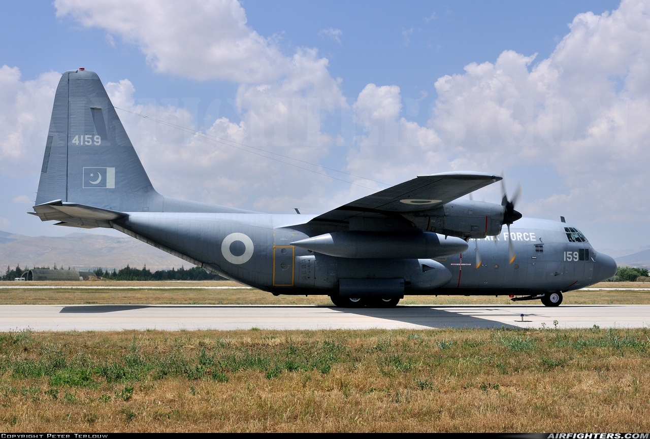 Pakistan - Air Force Lockheed C-130E Hercules (L-382) 4159 at Konya (KYA / LTAN), Türkiye