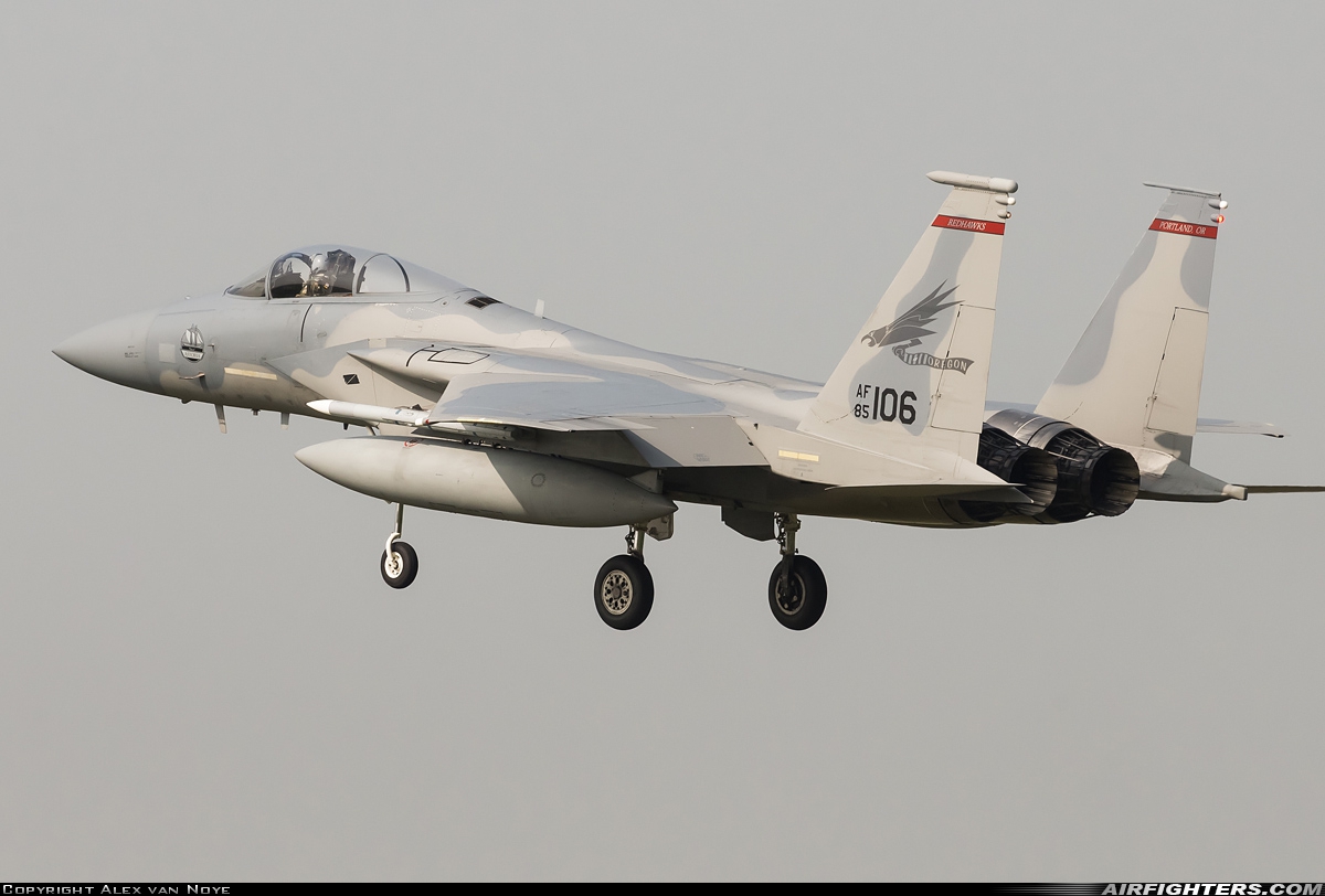 USA - Air Force McDonnell Douglas F-15C Eagle 85-0106 at Leeuwarden (LWR / EHLW), Netherlands