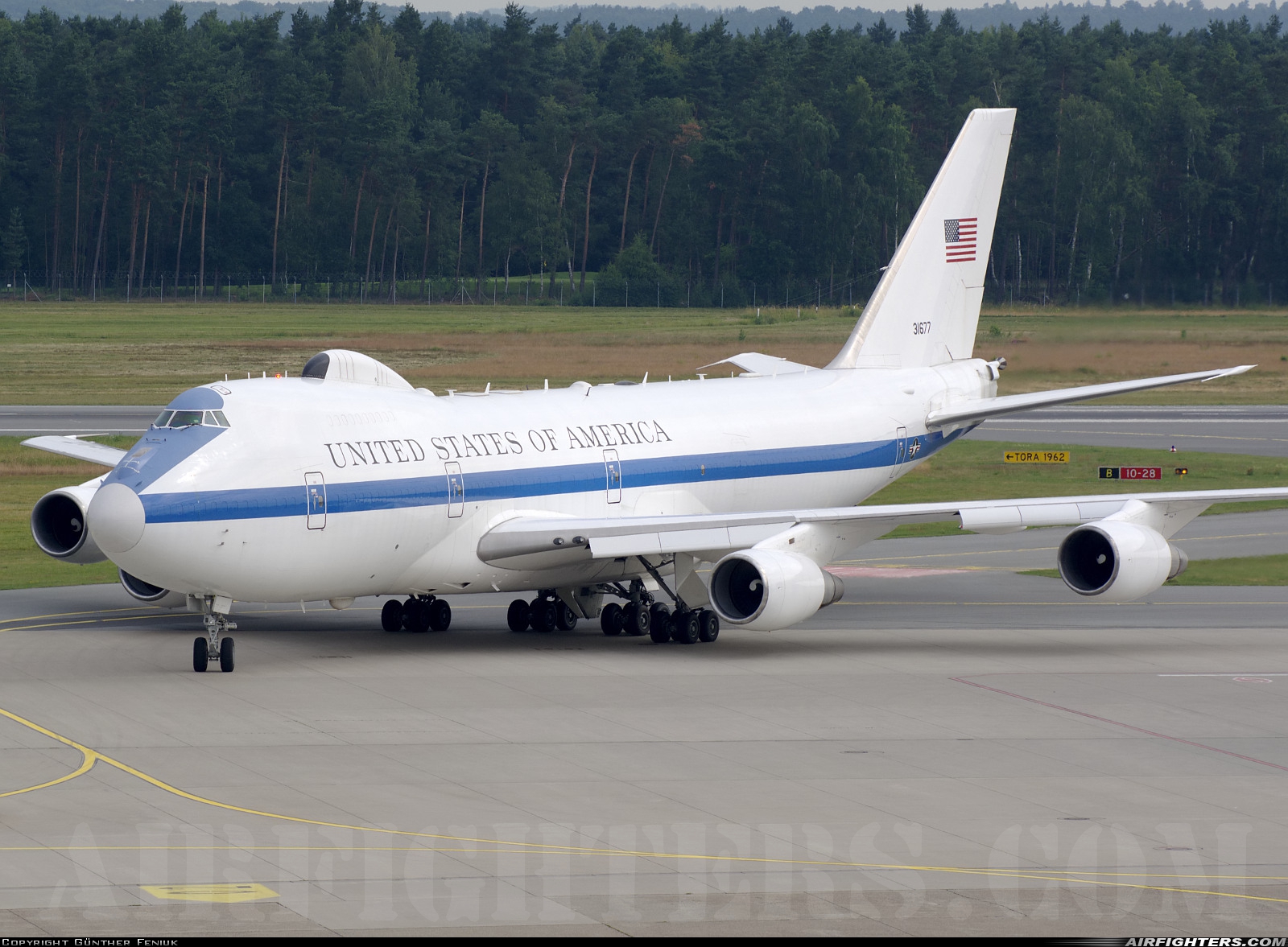 USA - Air Force Boeing E-4B (747-200B) 73-1677 at Nuremberg (NUE / EDDN), Germany