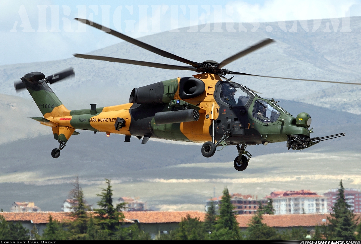 Türkiye - Army Agusta Westland / TAI T-129A ATAK 13-1004 at Konya (KYA / LTAN), Türkiye