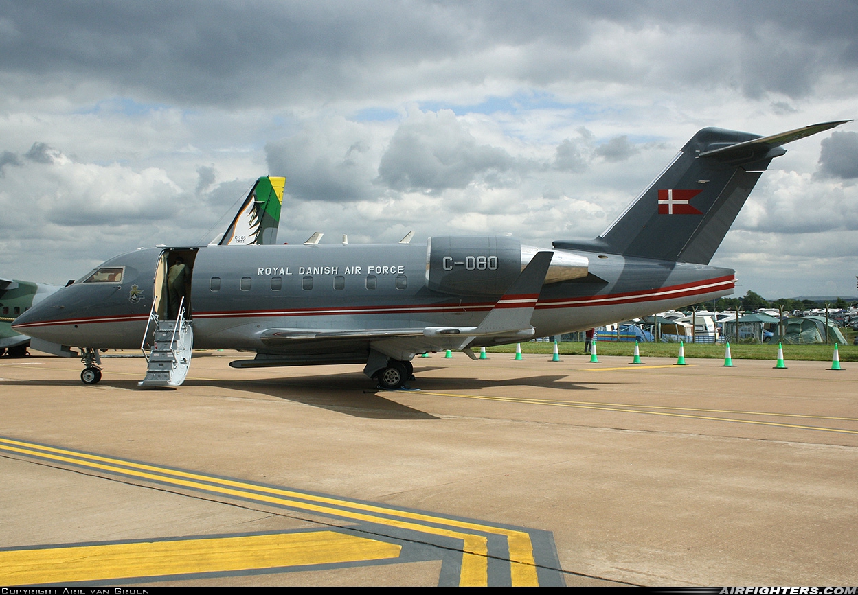 Denmark - Air Force Canadair CL-600-2B16 Challenger 604 C-080 at Fairford (FFD / EGVA), UK