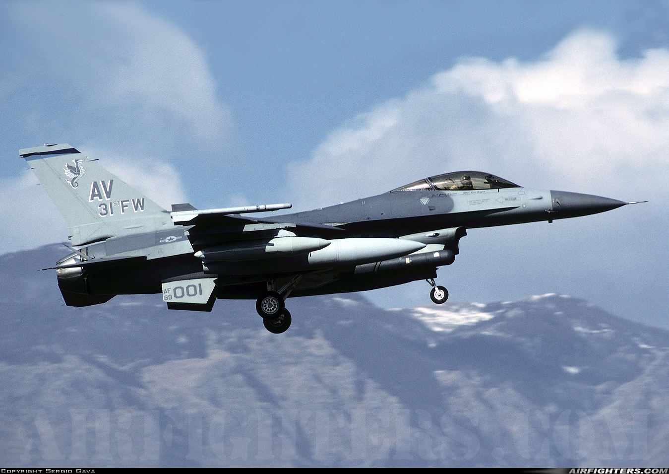 USA - Air Force General Dynamics F-16C Fighting Falcon 89-2001 at Aviano (- Pagliano e Gori) (AVB / LIPA), Italy