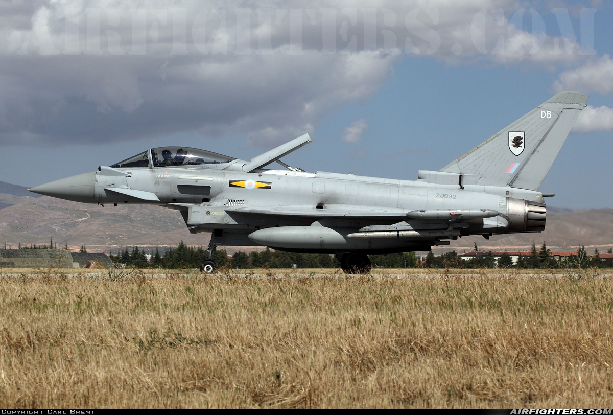 UK - Air Force Eurofighter Typhoon FGR4 ZJ932 at Konya (KYA / LTAN), Türkiye