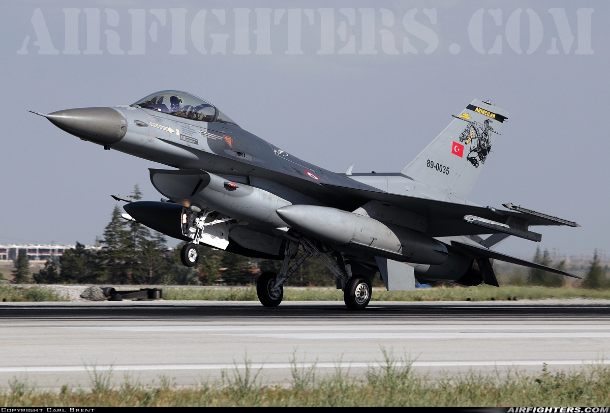 Türkiye - Air Force General Dynamics F-16C Fighting Falcon 89-0035 at Konya (KYA / LTAN), Türkiye