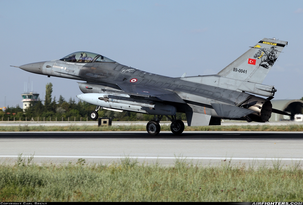 Türkiye - Air Force General Dynamics F-16C Fighting Falcon 89-0041 at Konya (KYA / LTAN), Türkiye