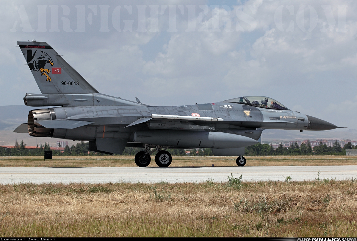 Türkiye - Air Force General Dynamics F-16C Fighting Falcon 90-0013 at Konya (KYA / LTAN), Türkiye