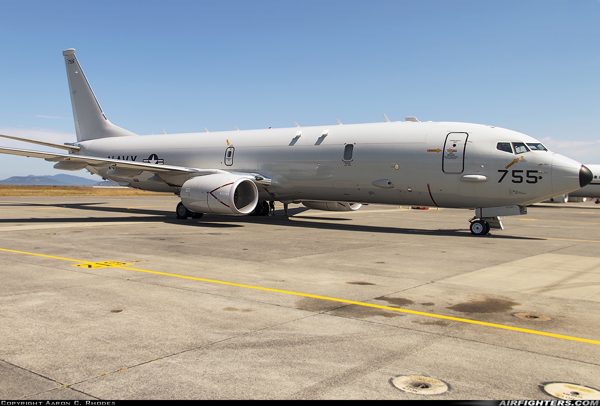 USA - Navy Boeing P-8A Poseidon (737-800ERX) 168755 at Oak Harbor - Whidbey Island NAS / Ault Field (NUW), USA