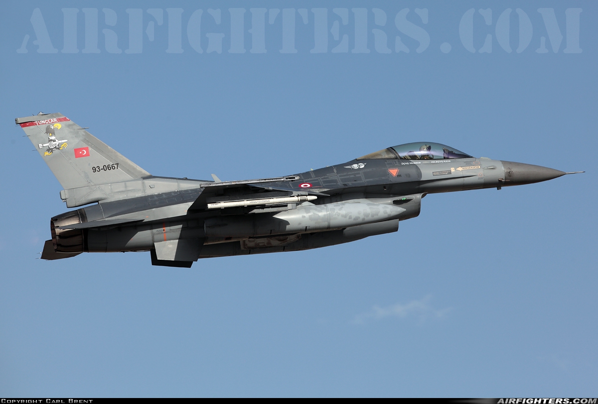 Türkiye - Air Force General Dynamics F-16C Fighting Falcon 93-0667 at Konya (KYA / LTAN), Türkiye