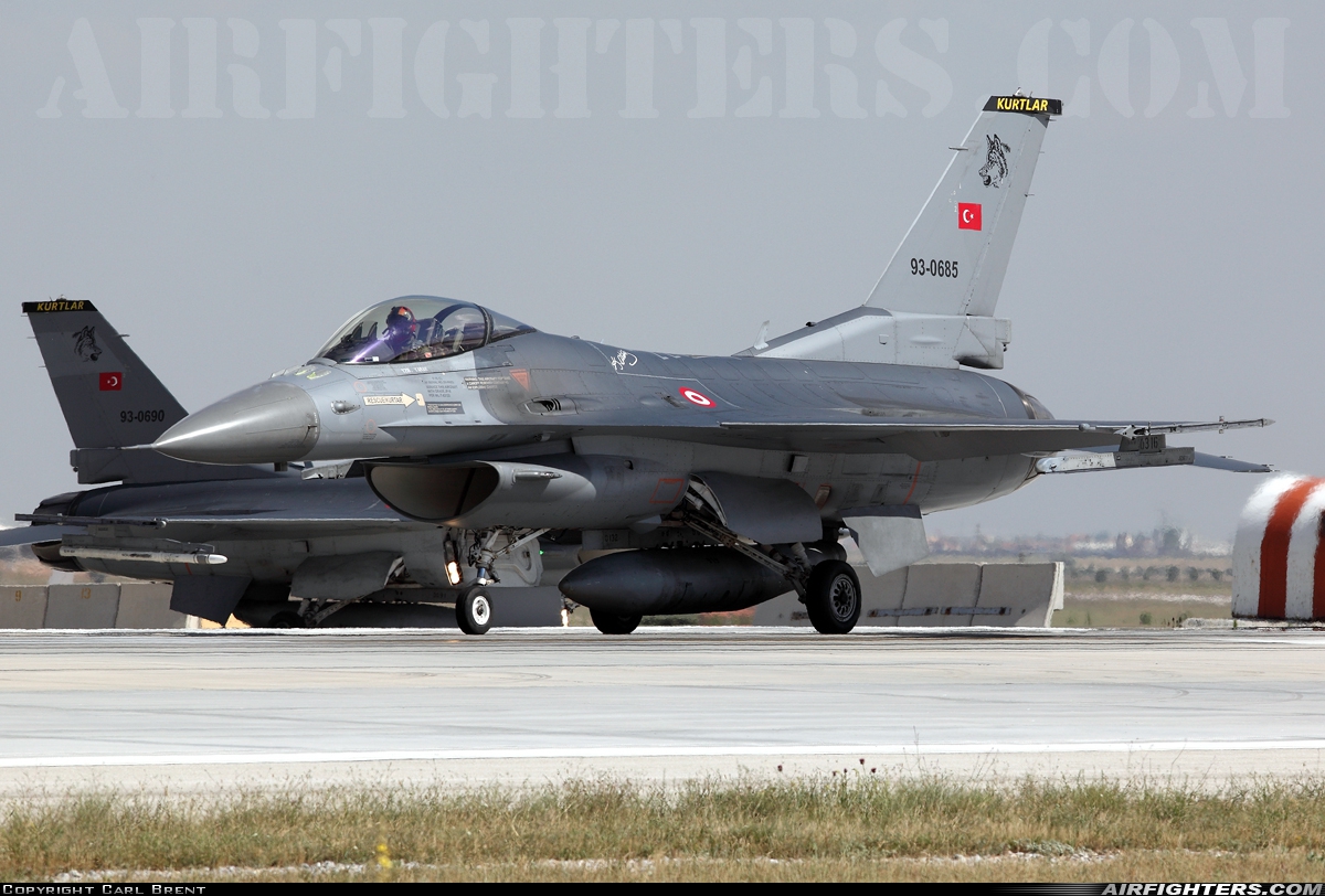 Türkiye - Air Force General Dynamics F-16C Fighting Falcon 93-0685 at Konya (KYA / LTAN), Türkiye
