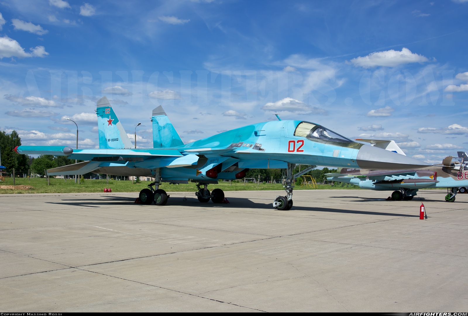 Russia - Air Force Sukhoi Su-34 Fullback RF-95802 at Withheld, Russia