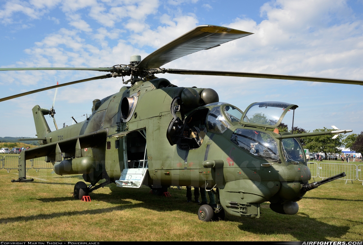 Poland - Army Mil Mi-35 (Mi-24V) 735 at Luxeuil - St. Sauveur (LFSX), France