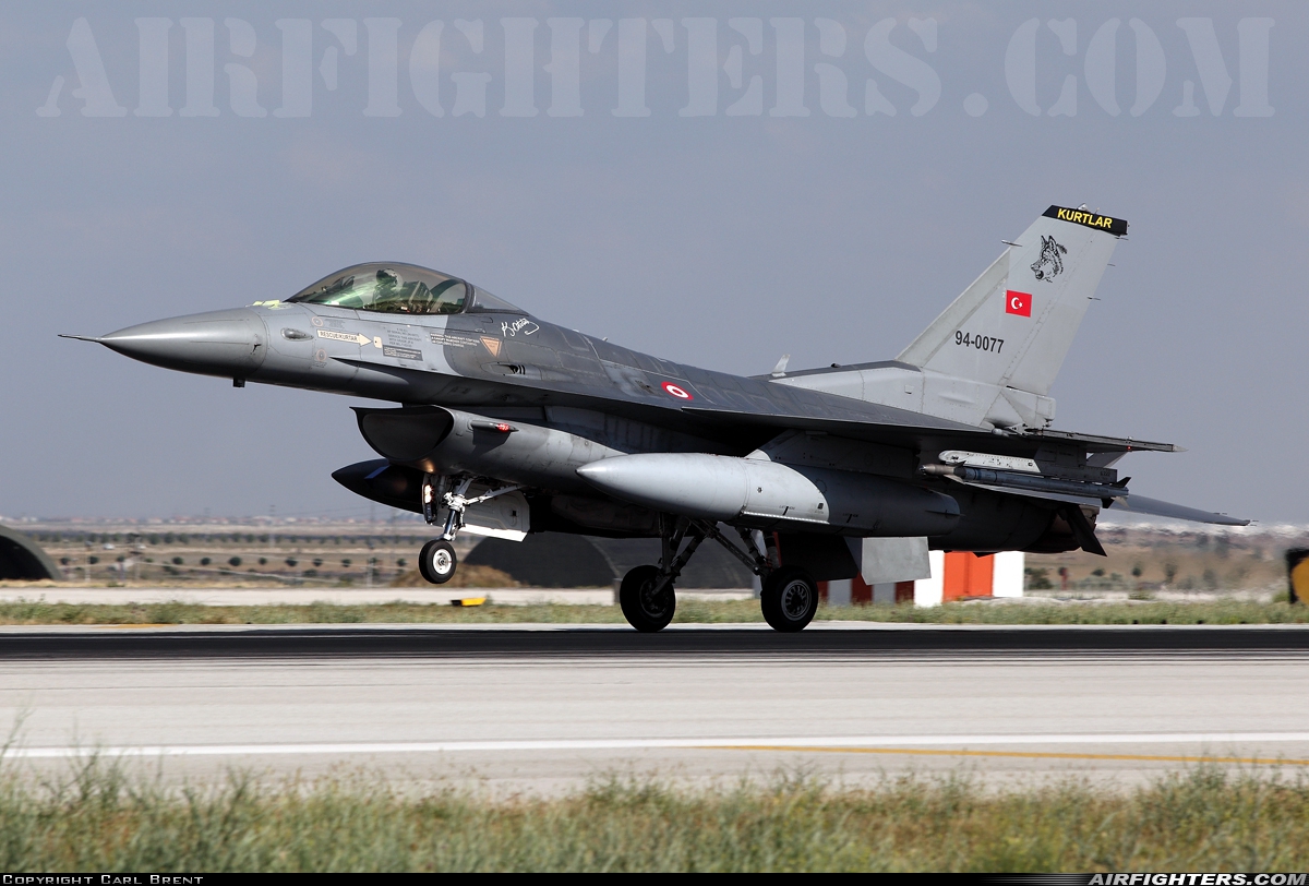 Türkiye - Air Force General Dynamics F-16C Fighting Falcon 94-0077 at Konya (KYA / LTAN), Türkiye