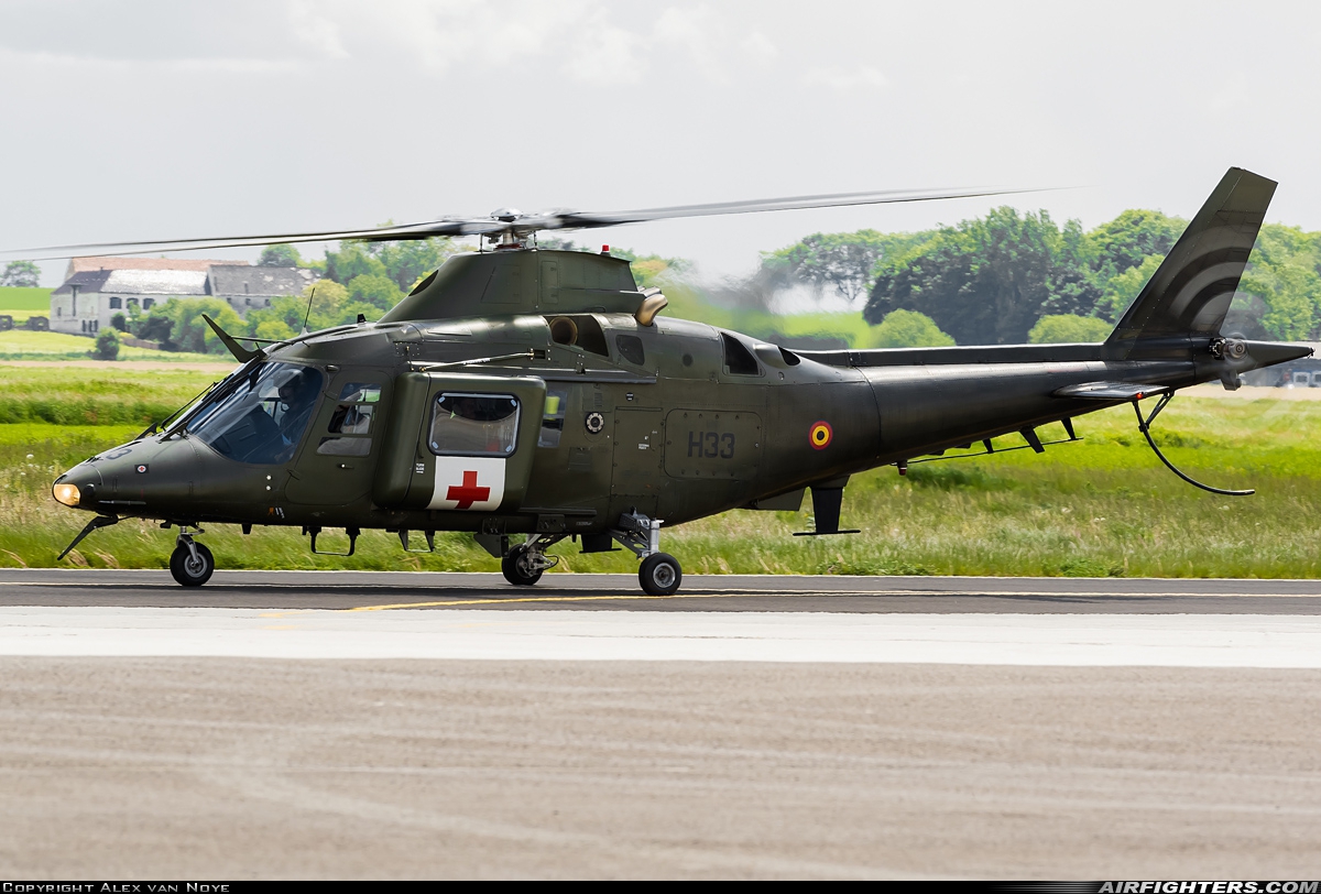 Belgium - Army Agusta A-109HO (A-109BA) H33 at Beauvechain (EBBE), Belgium