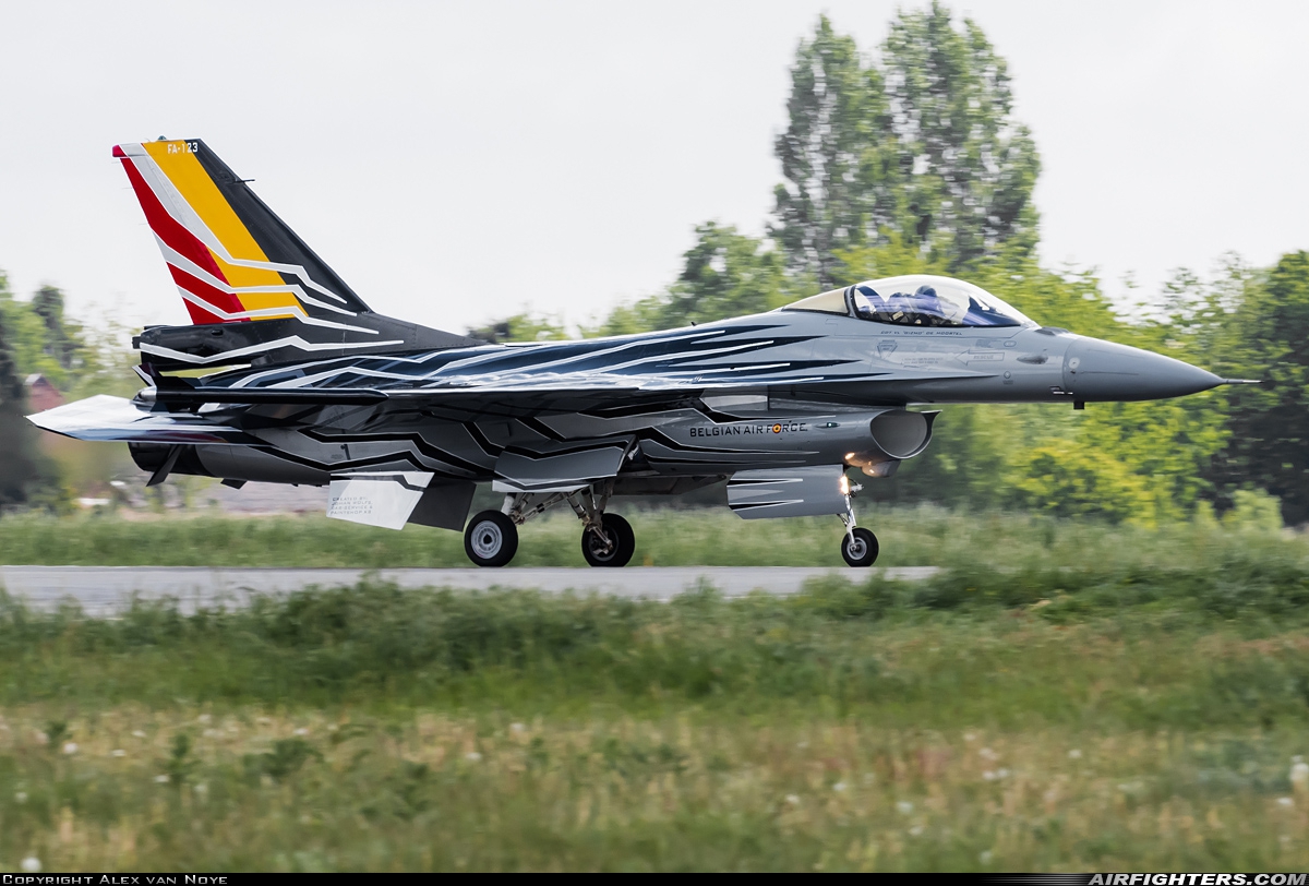 Belgium - Air Force General Dynamics F-16AM Fighting Falcon FA-123 at Beauvechain (EBBE), Belgium