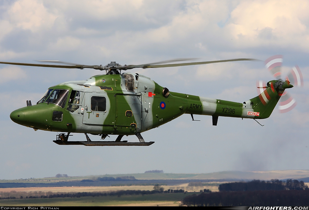 UK - Army Westland WG-13 Lynx AH7 XZ196 at Off-Airport - Salisbury Plain, UK