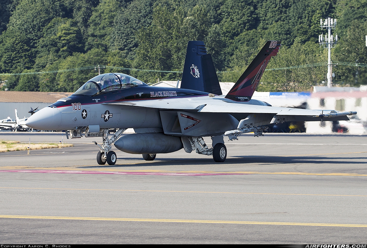 USA - Navy Boeing F/A-18F Super Hornet 166873 at Seattle - Boeing Field / King County Int. (BFI / KBFI), USA