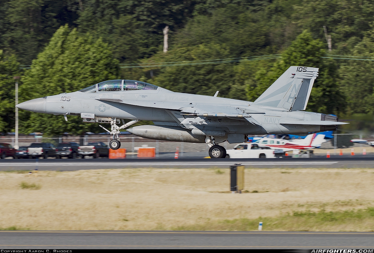USA - Navy Boeing F/A-18F Super Hornet 166878 at Seattle - Boeing Field / King County Int. (BFI / KBFI), USA