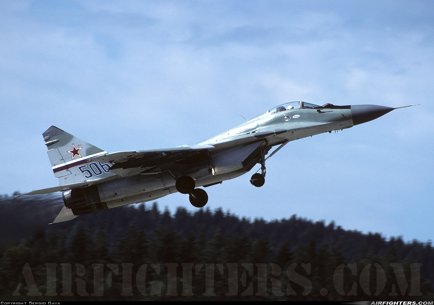 Russia - Air Force Mikoyan-Gurevich MiG-29SE (9.12SE) 506 BLUE at Klagenfurt (- Worthersee) (KLU / LOWK / LOXK), Austria