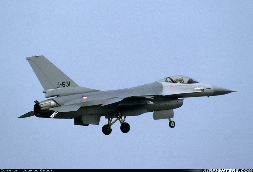 Netherlands - Air Force General Dynamics F-16A Fighting Falcon J-631 at Uden - Volkel (UDE / EHVK), Netherlands