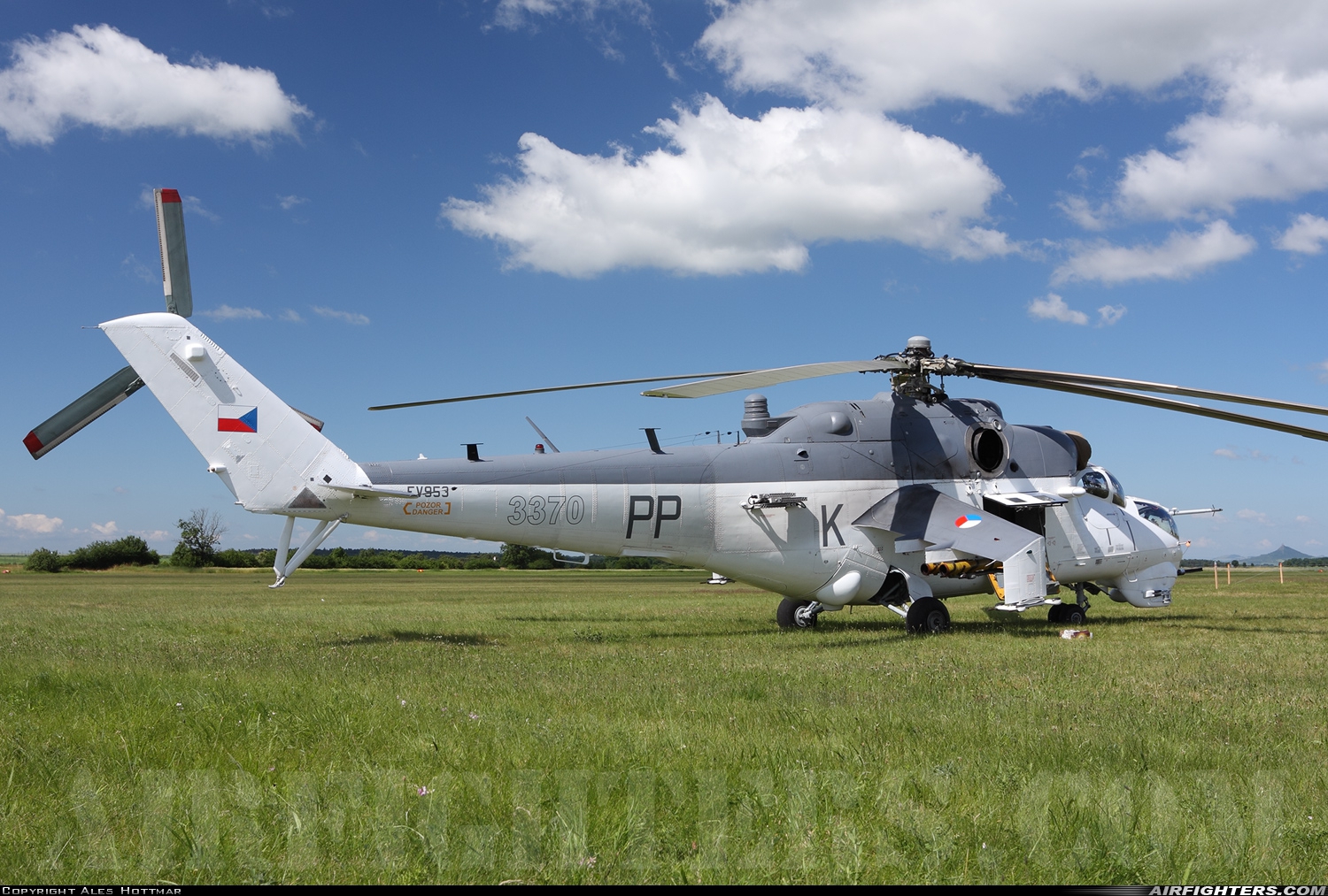 Czech Republic - Air Force Mil Mi-35 (Mi-24V) 3370 at Roudnice nad Labem (LKRO), Czech Republic