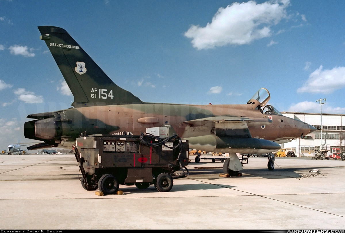 USA - Air Force Republic F-105D Thunderchief 61-0154 at Camp Springs - Andrews AFB (Washington NAF) (ADW / NSF / KADW), USA