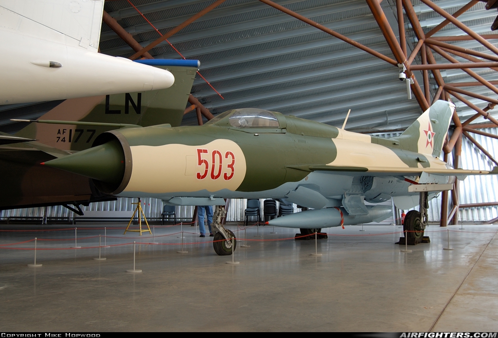 Hungary - Air Force Mikoyan-Gurevich MiG-21PF 503 at Cosford (EGWC), UK