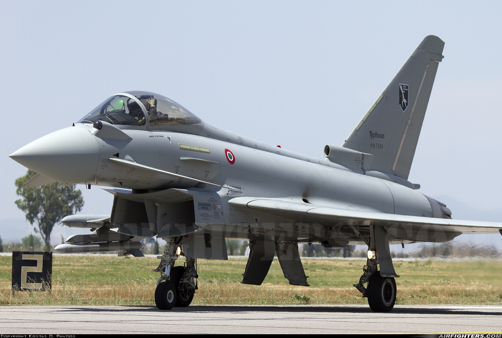 Italy - Air Force Eurofighter F-2000A Typhoon (EF-2000S) MM7306 at Izmir - Cigli (IGL / LTBL), Türkiye