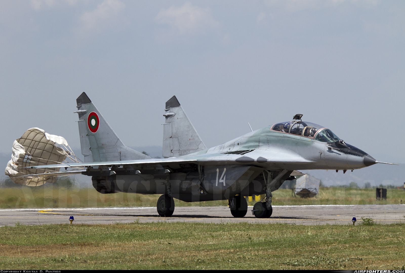 Bulgaria - Air Force Mikoyan-Gurevich MiG-29UB (9.51) 14 at Izmir - Cigli (IGL / LTBL), Türkiye