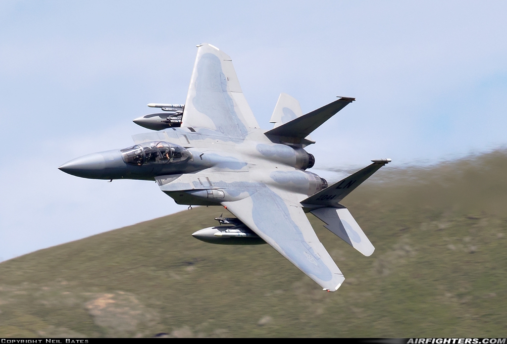 USA - Air Force McDonnell Douglas F-15D Eagle 84-0044 at Off-Airport - Machynlleth Loop Area, UK