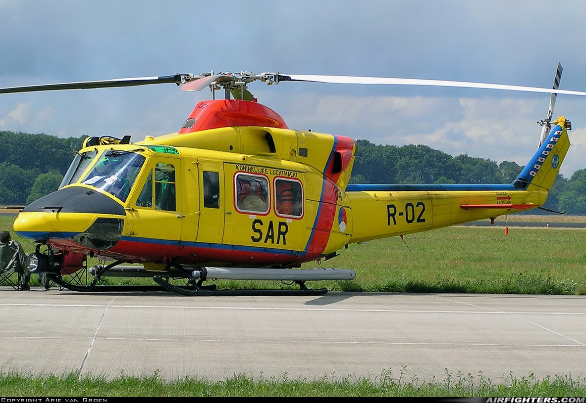 Netherlands - Air Force Agusta-Bell AB-412SP Grifone R-02 at Uden - Volkel (UDE / EHVK), Netherlands