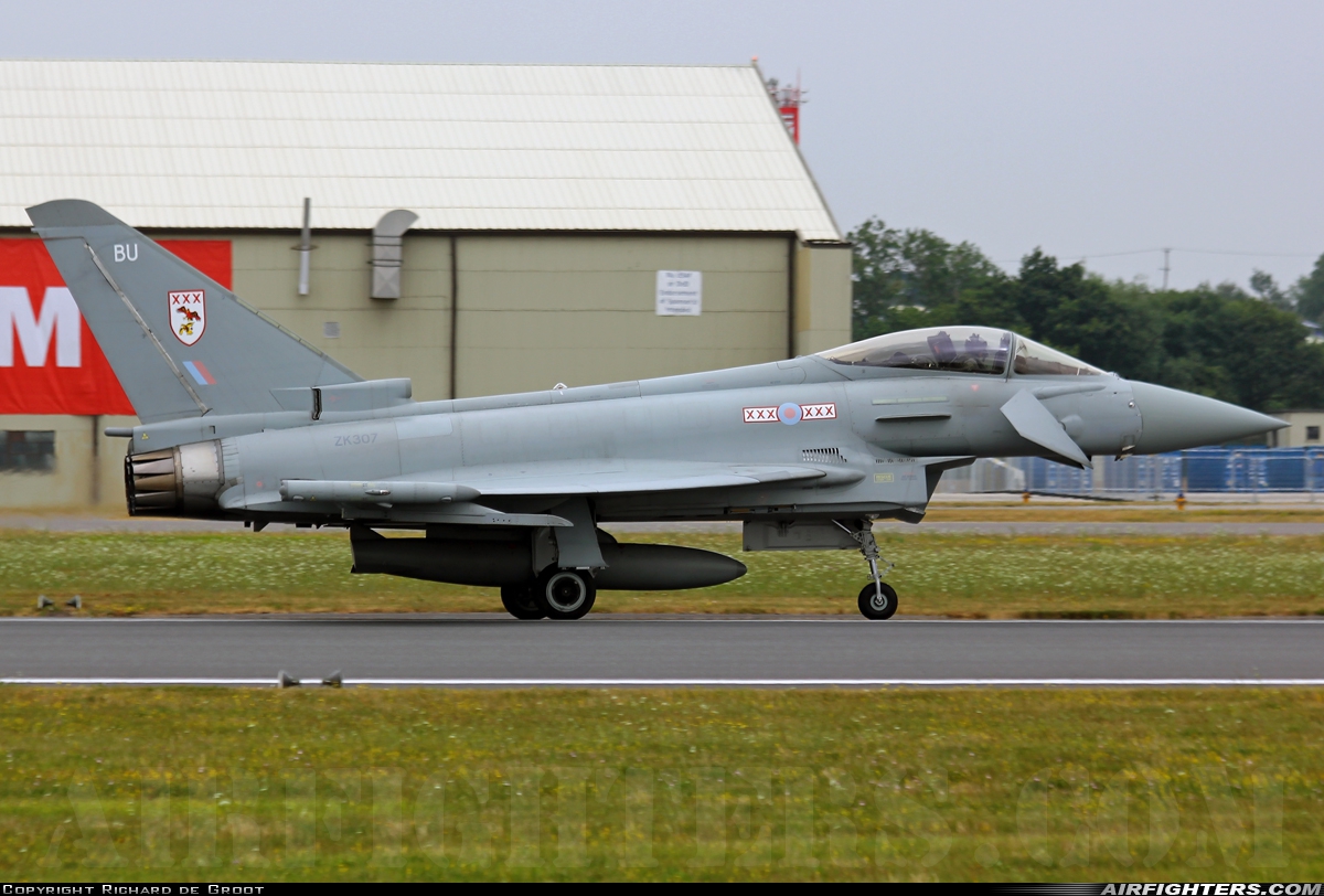 UK - Air Force Eurofighter Typhoon FGR4 ZK307 at Fairford (FFD / EGVA), UK