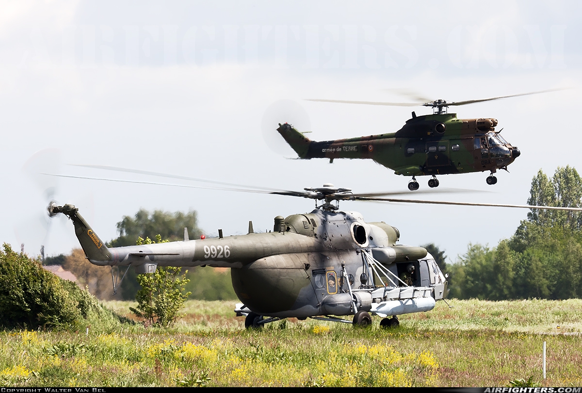 Czech Republic - Air Force Mil Mi-171Sh 9926 at Beauvechain (EBBE), Belgium