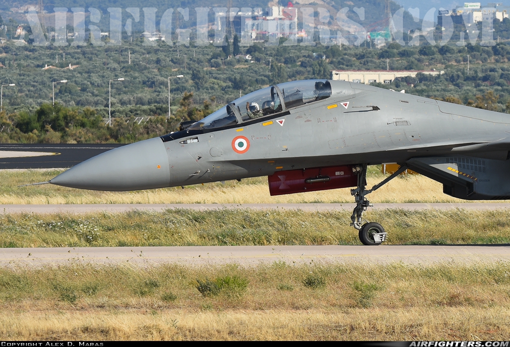 India - Air Force Sukhoi Su-30MKI Flanker SB138 at Athens - Eleftherios Venizelos (Spata) (ATH / LGAV), Greece