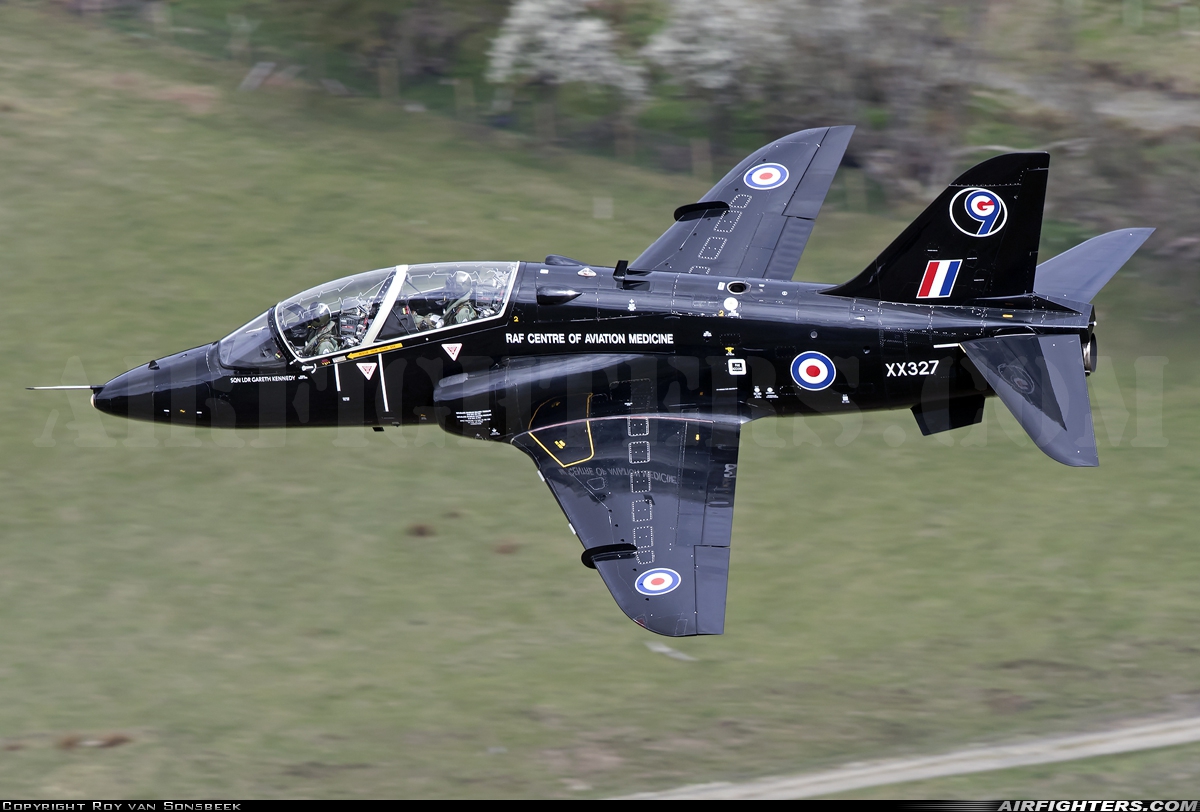 UK - Air Force British Aerospace Hawk T.1 XX327 at Off-Airport - Machynlleth Loop Area, UK