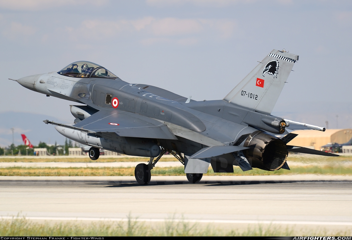 Türkiye - Air Force General Dynamics F-16C Fighting Falcon 07-1012 at Konya (KYA / LTAN), Türkiye