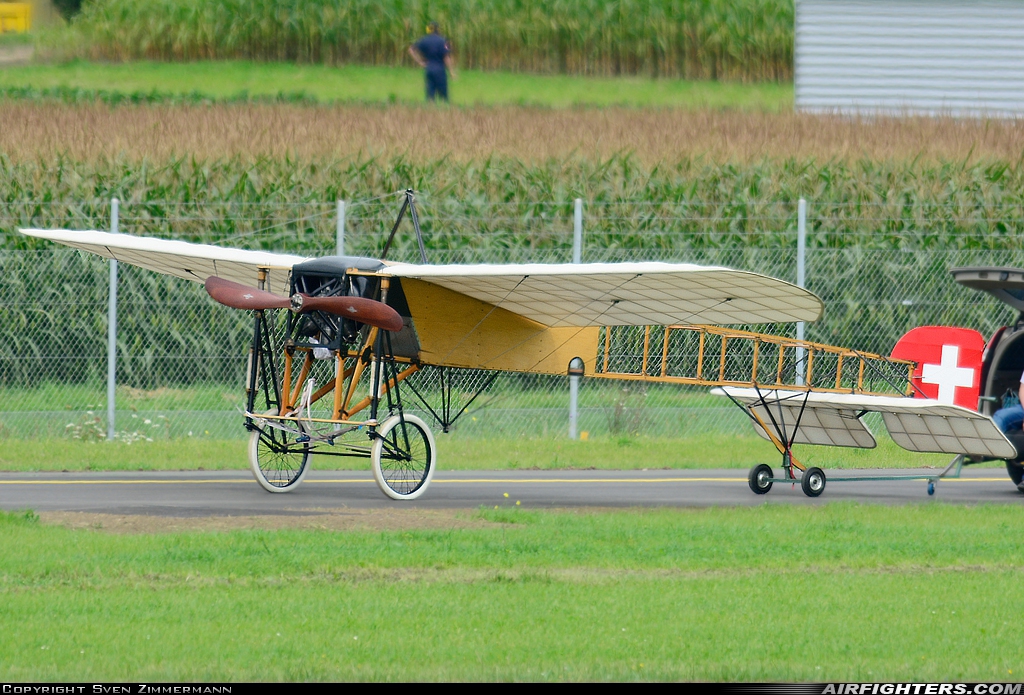 Private Thulin A (Blériot XI) SE-AMZ at Payerne (LSMP), Switzerland