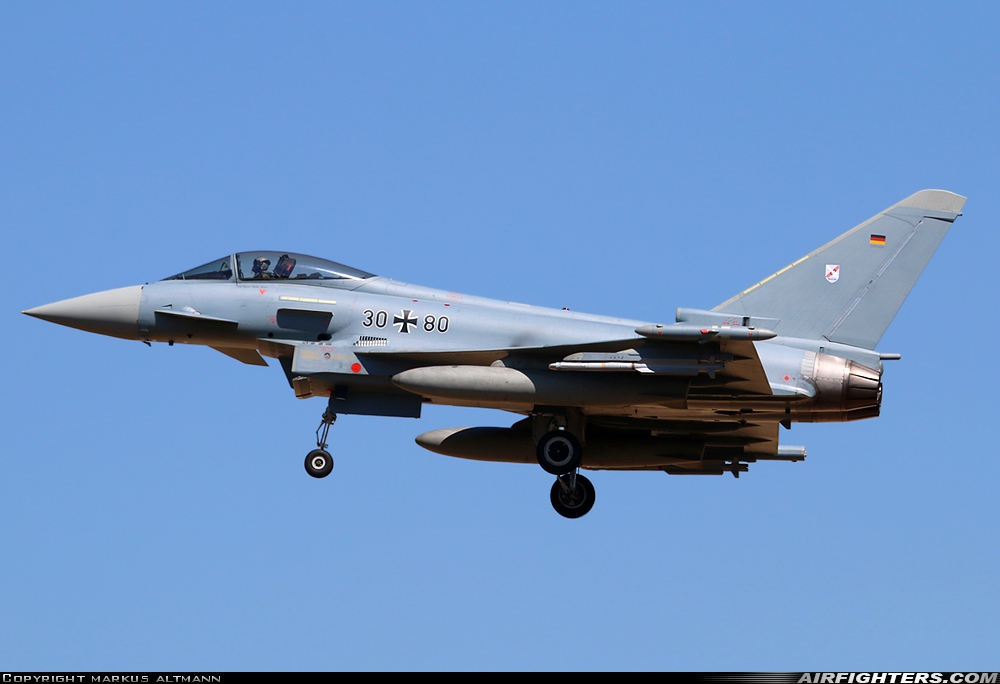 Germany - Air Force Eurofighter EF-2000 Typhoon S 30+80 at Norvenich (ETNN), Germany