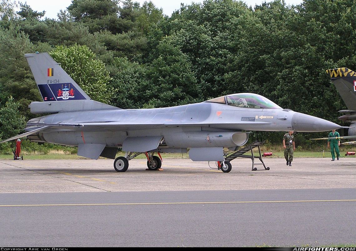 Belgium - Air Force General Dynamics F-16AM Fighting Falcon FA-134 at Kleine Brogel (EBBL), Belgium