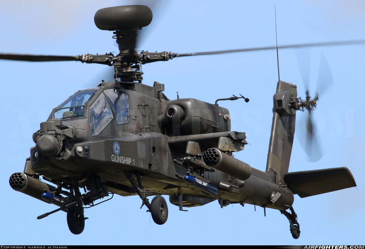 UK - Army Westland Apache AH1 (WAH-64D) ZJ184 at Fairford (FFD / EGVA), UK