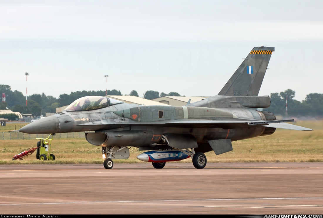 Greece - Air Force General Dynamics F-16C Fighting Falcon 536 at Fairford (FFD / EGVA), UK