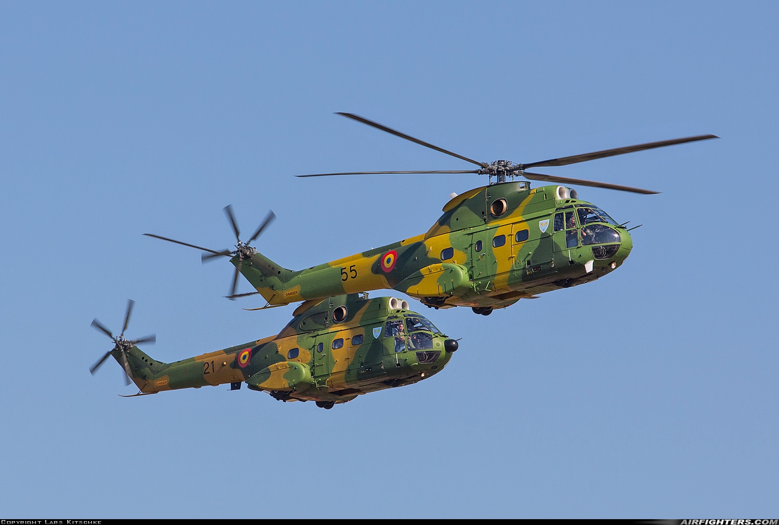 Romania - Air Force IAR-330L Puma 55 at Bucharest - Henri Coanda (Otopeni) (OTP / LROP), Romania