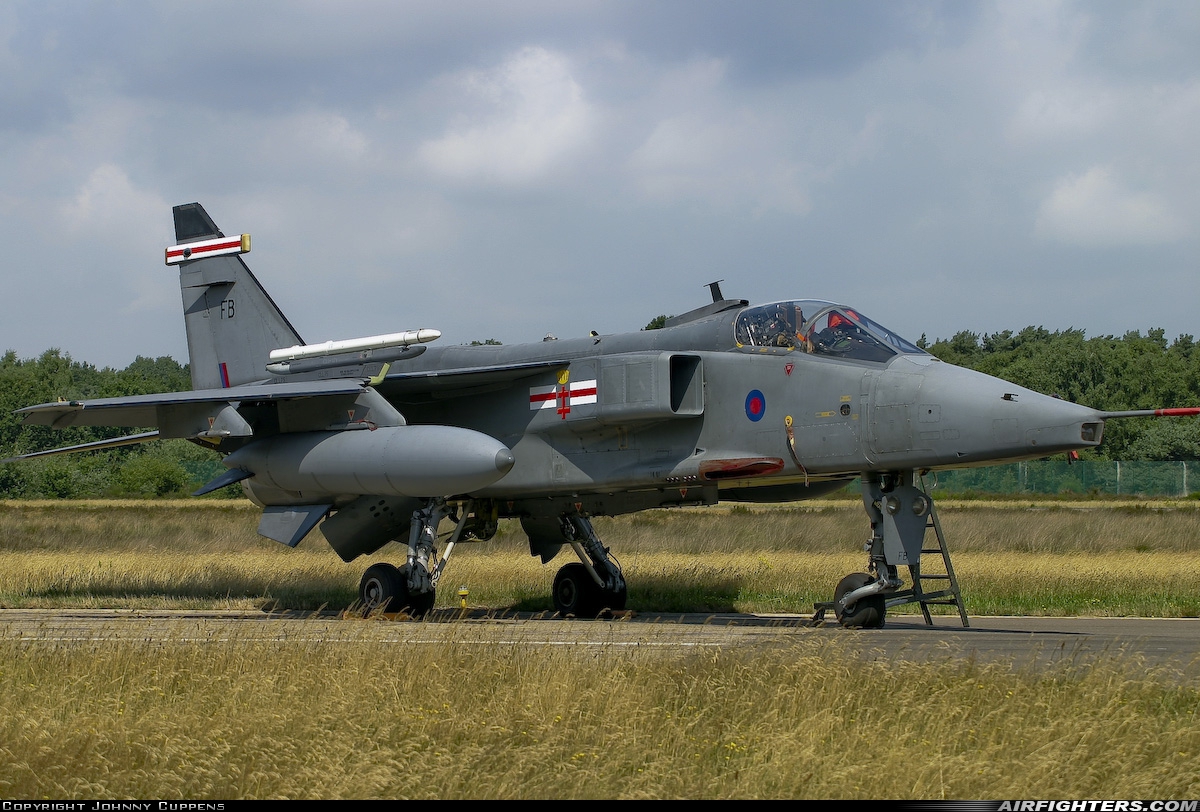 UK - Air Force Sepecat Jaguar GR3A XZ117 at Kleine Brogel (EBBL), Belgium