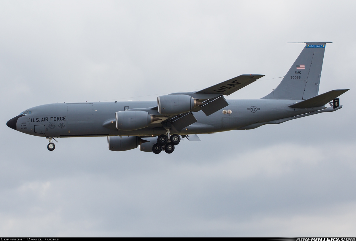 USA - Air Force Boeing KC-135T Stratotanker (717-148) 58-0055 at Mildenhall (MHZ / GXH / EGUN), UK